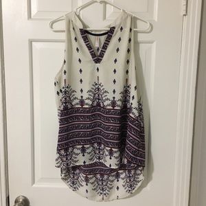Flowy Patterned Tank Top